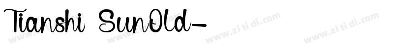 Tianshi SunOld字体转换